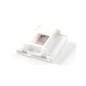 Lanview EURO OUTLET 45x45 - 1-PORT Lanview EURO OUTLET 45x45 - 1-PORT